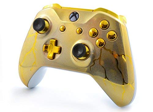 Gold Thunder Smart Rapid Fire Custom Modded Controller for Xbox One S Mods FPS Games and More. Control and Simply Adjust Your mods via Your Phone! - Thumbnail 2