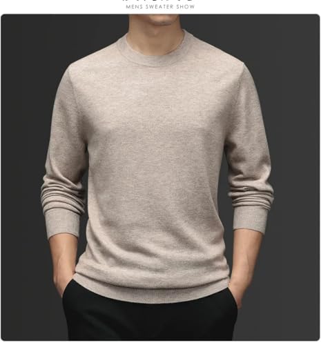 Men Classic Round Neck Pullover Men Cashmere Cotton Blended Warm Sweater All-Match Knitted Pullover Jumper2