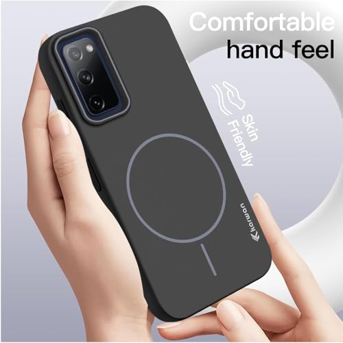 Image of KARWANMagnetic Ultra Slim-Fit Back Case Cover for Samsung Galaxy S20 FE |Hard PC Case Cover| Ultra-Thin & Light Weight with [Ultra Premium Feel] Case for Samsung Galaxy S20 FE(6.5 inch)(Black)