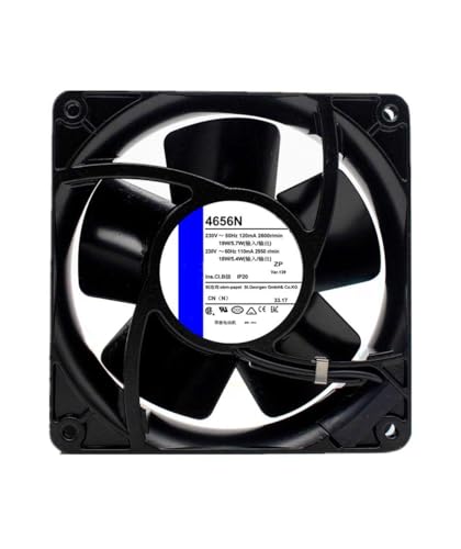 cooling fan 4656N,Server Cooler Fan 4656N AC 230V 18~19W, Server Square Cooling Fan for 120x120x38mm
