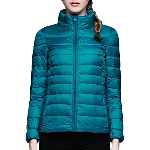 Veste matelassée fine et manteau d'hiver léger bleu pour vos sorties en ville