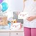 50 Pcs Pink Baby Shower Thank You Cards, 4
