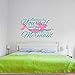 Mermaid Wall Decal Always Be Yourself Unless you can be a Mermaid Wall Sticker - Mermaid Wall decor - Girls Room Wall Decor