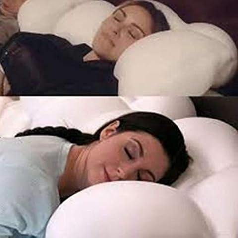 HUHU833(TM) Memory Foam Pillow,Ergonomic Egg Groove Design Sleeping Pillow,Super Soft Comfortable Cloud Cervical Throw Pillow,Infant Newborn Nursing Pillows,Neck Back Shoulder Pain Release (A) Cover