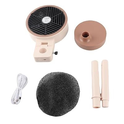 Portable USB Electric Desktop Range Hood, Strong Suction Kitchen Exhaust Vent Low Noise Extraction for Dormitory Home Indoor Cooking Grilling BBQ