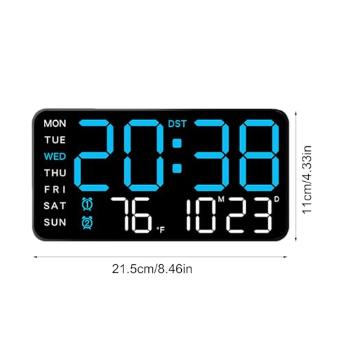 Décoration d'intérieur multifonction avec horloge murale Del lisible - 6