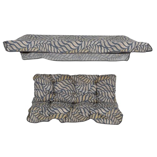 PATIO Hollywoodschaukel Auflage 2 Sitzer Luna/Kate Bankauflage 130 mit Sonnendach Befestigungsschnüren gesteppt mit Volant