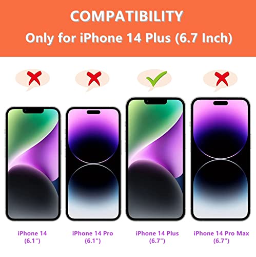 Icovercase Compatible With Iphone 14 Plus Wallet Case With Card Slots Holder And Wrist Strap Pu Leather Kickstand Double Magnetic Clasp Shockproof Cover Case 6.7 Inch (Black) #TOP1