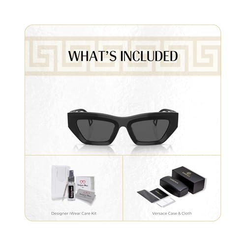 Versace VE4432U Cateye Sunglasses for Women +BUNDLE with ACCESSORY EYEWEAR KIT2