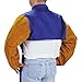 Tillman 9221 9 oz. Blue Cotton/Leather Cape Sleeve, Medium