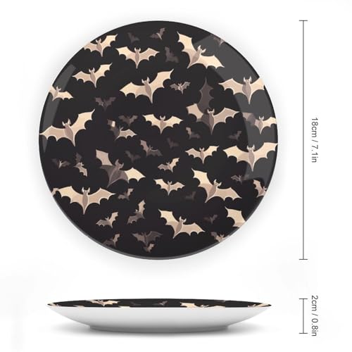 Plato decorativo de cerámica estilo chino de 7 pulgadas miniatura 2