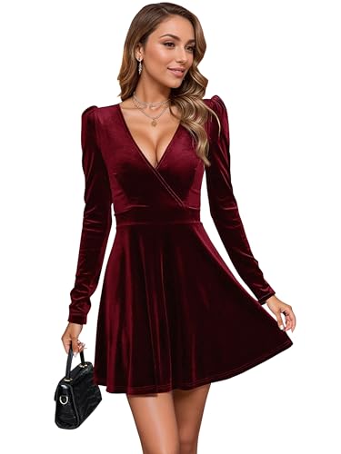 Image of Figdaw Sparkling Rhinestone Bodycon Dress for Women Special Occasions,Night Out