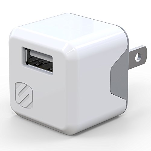 Scosche Usbh121Mwt Supercube 12W Single Usb Port Wall Socket Charger For Usb Devices, Fast Phone Charger, Wall Prongs, White #TOP11