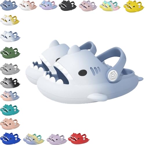 Sharklas Originales Kids, Toddler Little Kids Shark Sandals, Cloud Shark Slides, Non-Slip Open Toe Slippers Casual Boys Girls Beach Shoes