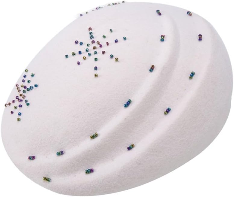 HBJWOV Autumn and Winter British Beret Women Casual Top Hat Women Travel Shopping Wool Felt Hat(C)