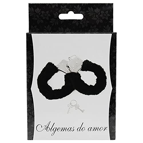 Algemas Do Amor Metal Com Pelucia Gtoys Preta