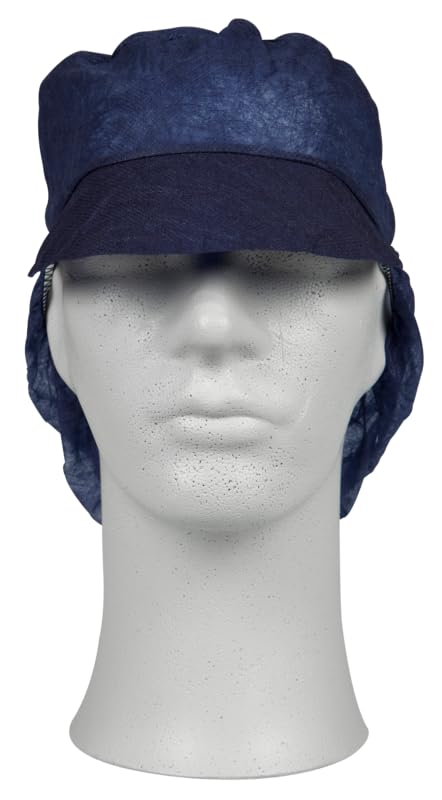 ABENA Blue Chef Hat/Disposable Hair Caps | 100 Pack of Medium Hair Nets for Catering | Hair Nets for Women & Men | Disposable Hair Nets for Covering Hair in Hygienic Kitchen Environments.