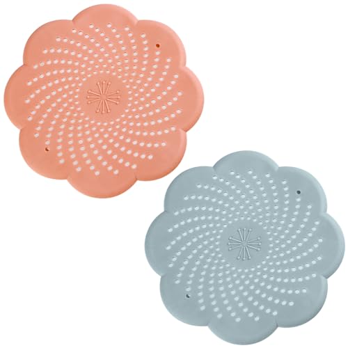 2 Stück Abflusssieb Dusche Silikon Haarsieb Dusche Waschbecken Sieb Sink...