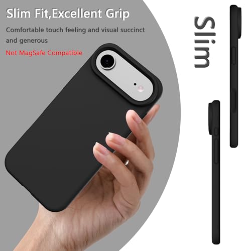 Image of iPhone air Case Silicone,Soft Microfiber Lining(Black)