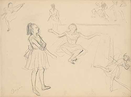 Art Degas Ballet Dancers Rehearsing grand format pour décorer un mur vide