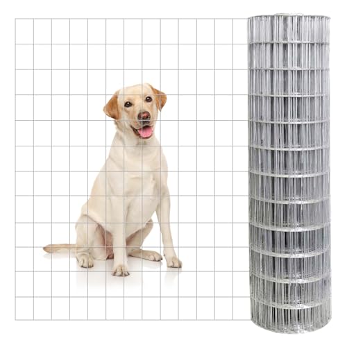 41 ss+BaPnL. SL500 6'×50' Welded Wire Mesh, Stainless Chicken Wire Fencing 2'' X 4'' 15GA, Garden Decorative Fence for Chicken Coop Barrier, Rabbit Snake Fences, Poultry Enclosures