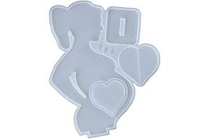 Resin Picture Frame Molds,Pregnant Mom Shape Silicone Epoxy Molds for Birthday Anniversaries,Crafts Home Decor