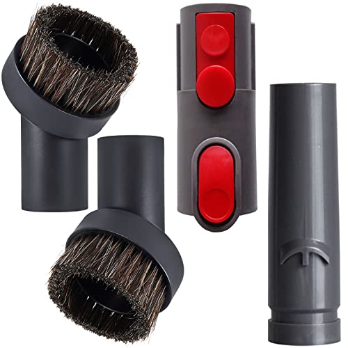 Horse Hair Brush V15 Vacuum Attachment Adapter Compatible for Dyson V8 V15 V10 V11 V7 V6 Vacuum Cleaner,Horse Hair 1.25