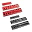 6Pc Red & Black