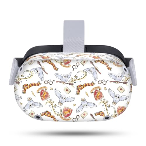 Head Case Designs Officially Licensed Harry Potter Hedwig Owl Pattern Graphics Vinyl Sticker Skin Decal Cover Compatible with Meta Quest 2