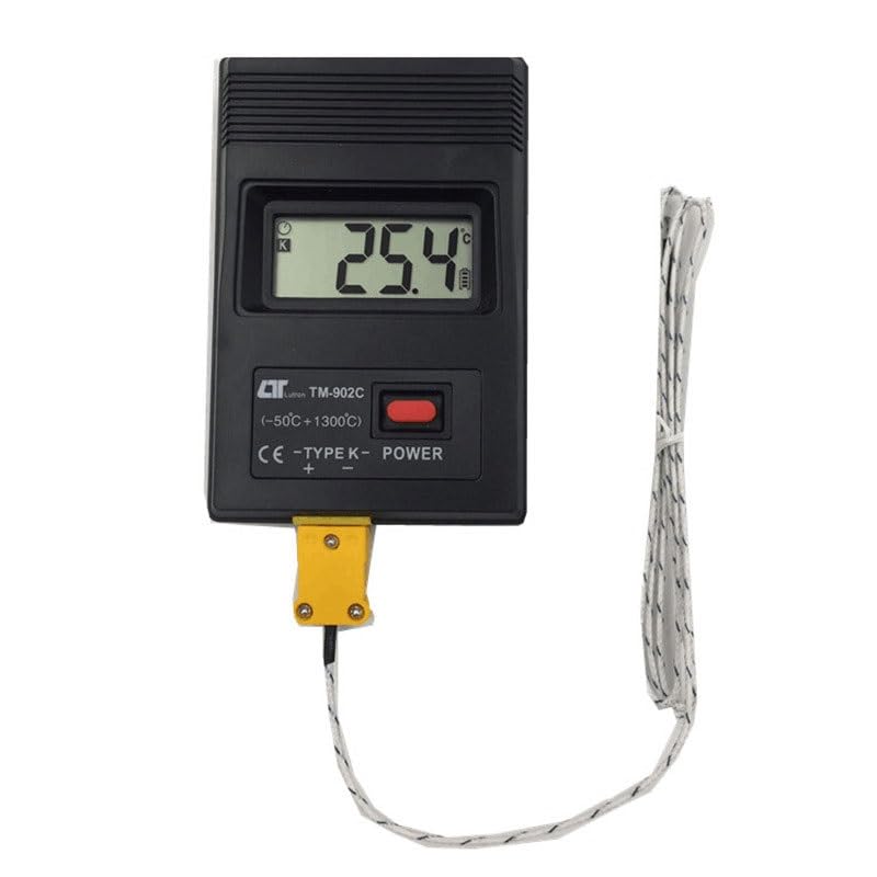 ABS Electronic Thermometer Rapid Thermocouple Portable Embedded Wire Key Press