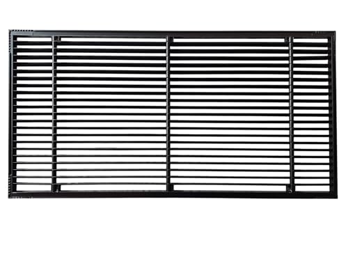 Image of Aluminium Powder Coated liner Grill, Grill for duct,ac jali, hvac, ventilation grill, home grill, ac louver grill,Return Air Grill for Wall, Sidewall and Ceiling (BLACK, 24 inch * 12 inch)