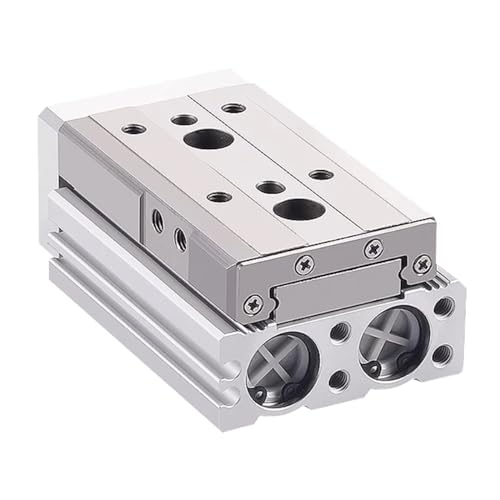 Cilindro neumático de aire deslizante de doble varilla con variantes de 6mm a 25mm 3