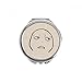 Indifferent Squint Black Happy Pattern Hand Compact Mirror Round Portable Pocket Glass