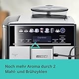 Siemens EQ.6 plus s700 Kaffeevollautomat TE657503DE, automatische Reinigung, Direktwahl, zwei Tassen gleichzeitig, 1.500 Watt, edelstahl - 8
