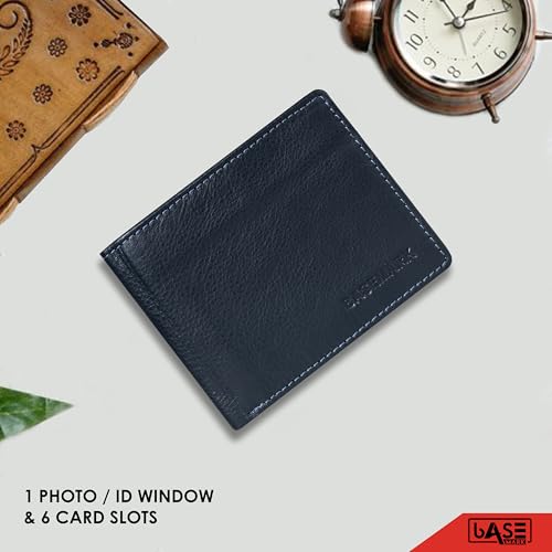 Genuine Leather Made Bi-Fold Casual, Formal, Party, Travel RFID Protected Wallet for Men-Black-MW-03-1029, Black, Contemporary2