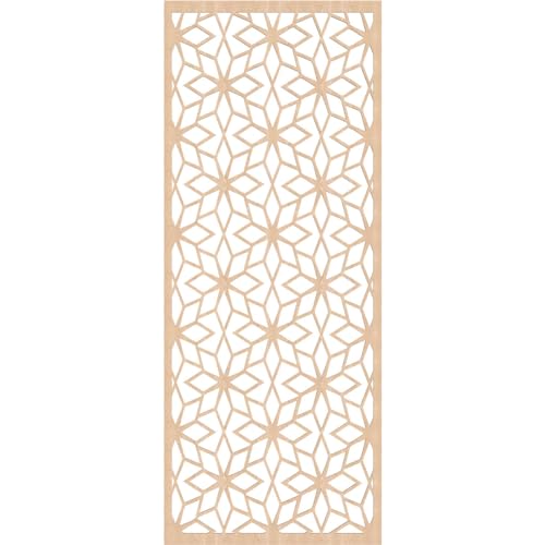 Image of Lake Decorative Fretwork Wood Wall Panels, Red Oak