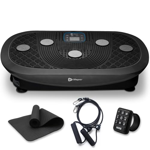Lifepro- Vibrationsplatte Vibrationsboard – 4D Rüttelplatte elektrisch mit Vibration Plate für effektives Ganzkörpertraining