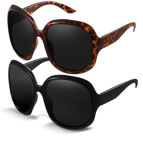 miyya Bug Eye Oversized Polarized Sunglasses Womens, Trendy Retro Sun Glasses for Women 2025, Oversized UV Protection Shades