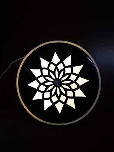 ZOCI VOCI Acrylic Anniversary Gift - Nostalgia Flora - Rotating Photo Lamp (Photo Lampshade), Led, Silver & Multicolor 1