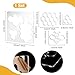 PH PandaHall Honeycomb Router Templates, Acrylic, 200mm x 200mm x 5.5mm, Pattern: 68130mm x 67120mm, 3 in 1 Router Templates, Bee Inlay Templates, Woodworking Tool, Reusable, Durable
