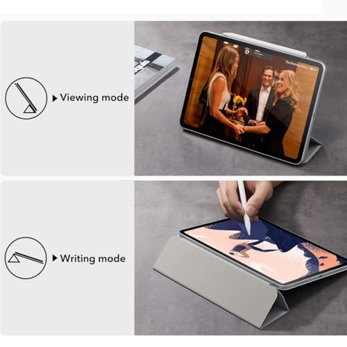 Image of LIRAMARK Case for Apple iPad Pro 11 inch 2022 /2021 /2020 4th /3rd Generation, Powerful Magnetic Case, Slim Trifold Stand, Supports Pencil Pro and Pencil (USB-C), Rebound Series - Grey
