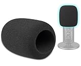 SOULWIT 2 Stück Mikrofon Popfilter für Sennheiser Profile USB, Schutz Abdeckung für Mikrofon, Windschutz Schaumstoff - Schwarz