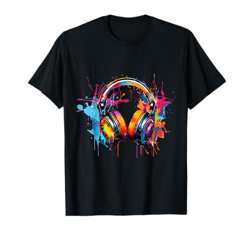 Kopfhörer Graffiti Style T-Shirt