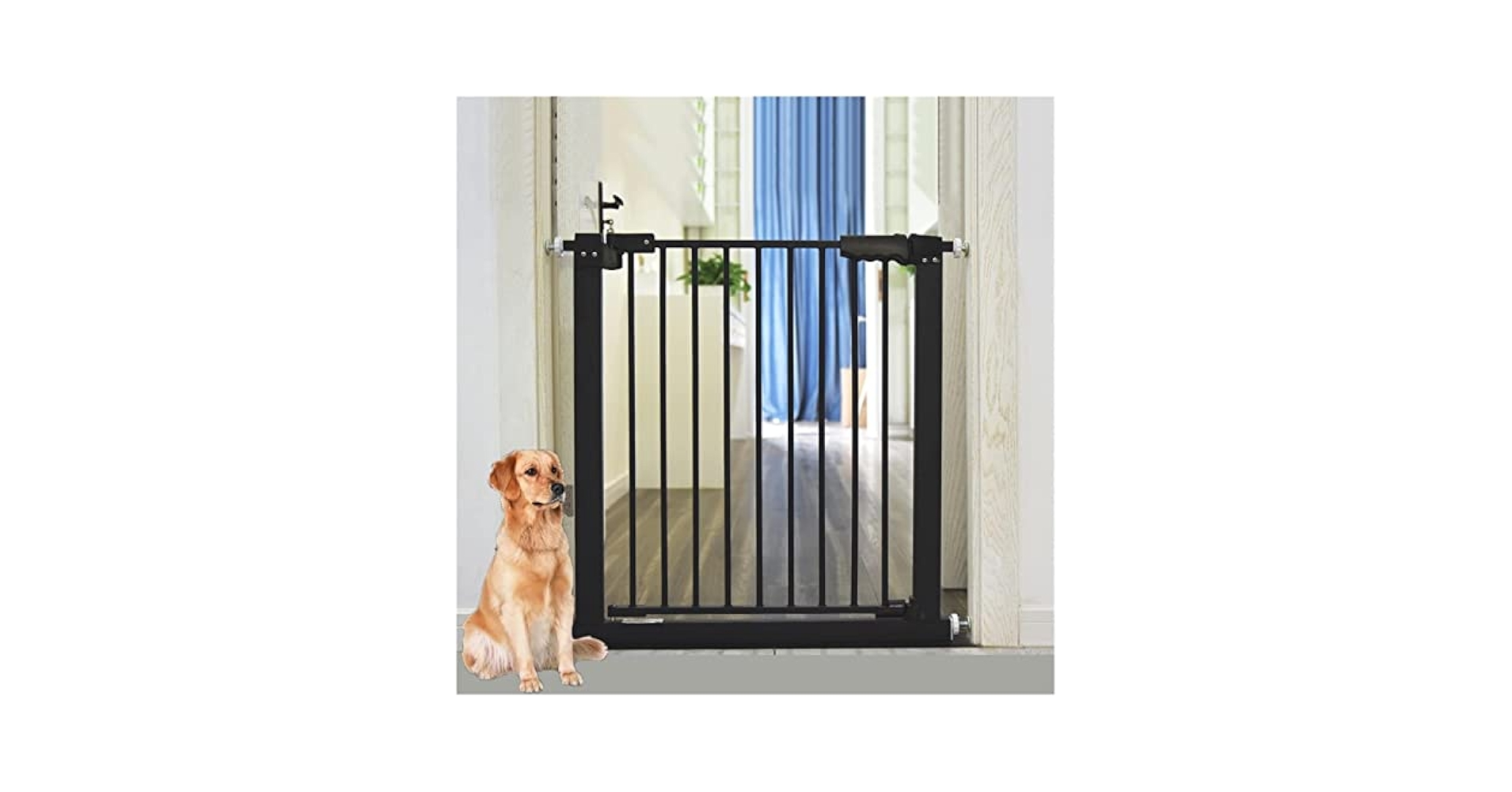 犬用自動閉鎖ゲート Amazon.co.jp: ペット用安全ゲート、30.31インチ～73.58インチ