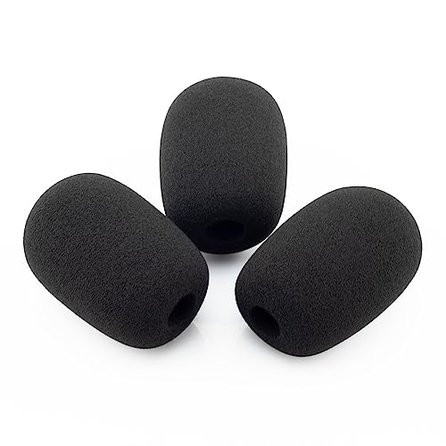 LEFXMOPHY WindScreen RK412WS - Filtro anti-pop per microfono a collo di cigno Shure MX412, MX418, MX405, MX410, MX415, MX412, confezione da 3 pezzi