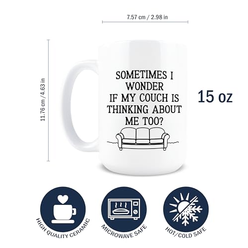 Tazón de cerámica 15 oz con texto divertido miniatura 2