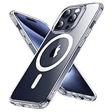 iPhone15ProMax用【米軍MIL規格・Magsafe対応】ESR ケース ワイヤレス充電対応 いphone15promax ケース マグセーフ 指紋防止 黄変防止 強い磁力 落下防止 iphone15promaxスマホケース 耐衝撃 傷防止 Classicシリーズ（クリア）