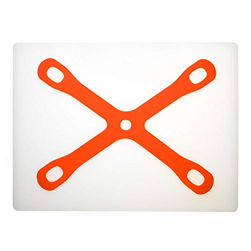 Tabla de cortar rectangular de silicona 39x28 cm naranja miniatura 6