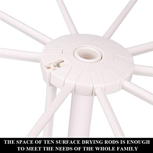 BUYGOO Pasta Drying Rack Noodle Stand with 10 Bar Handles Collapsible, Household Noodle Dryer Rack Hanging for Home Use, Spaghetti Drying Rack Noodle Stand for Making Fresh Pasta at Home