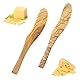 QYEHF 2 PCS Butter Knife Olive Wood,Buttermesser,Butter Knife Cheese Splitter Wooden Jam Knife Japanese Style Cake Knife Kitchen Utensils Peanut Jelly Distributor
